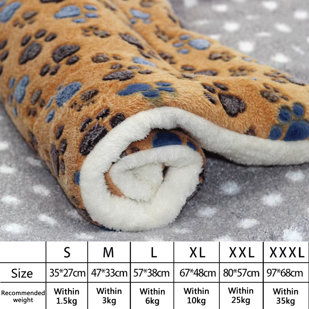 SnugglePaw™ Luxury Pet Blanket Bed – Soft Flannel Sleeping Mat for Dogs & Cats