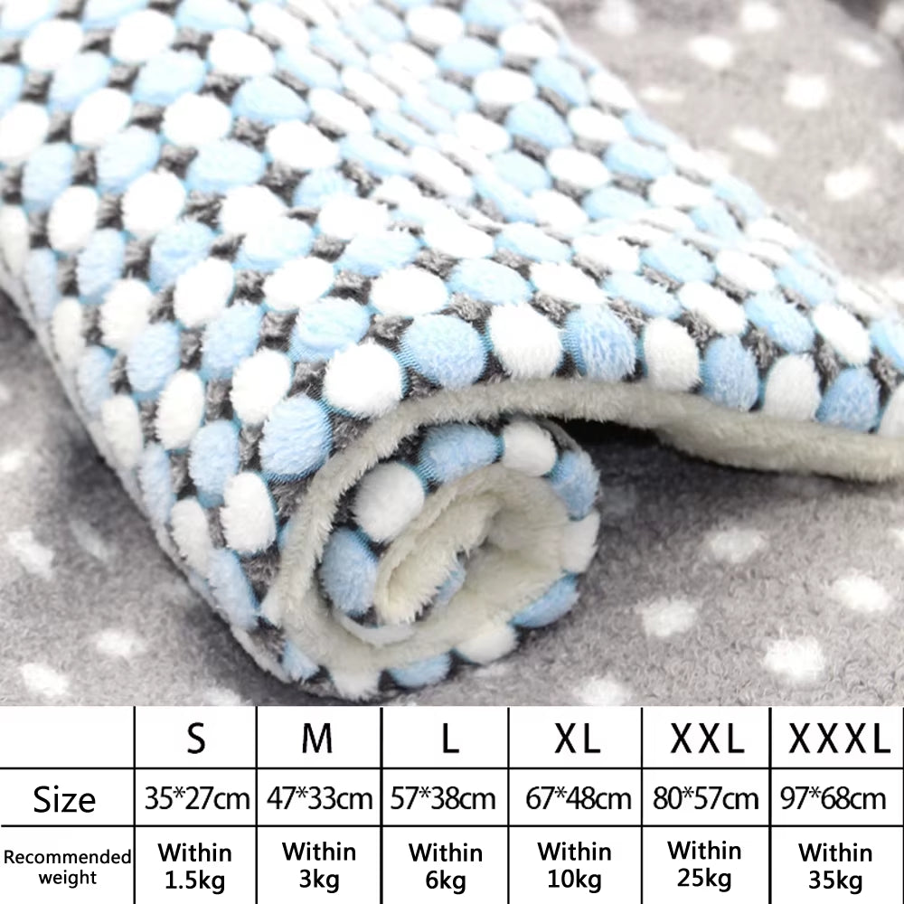 SnugglePaw™ Luxury Pet Blanket Bed – Soft Flannel Sleeping Mat for Dogs & Cats