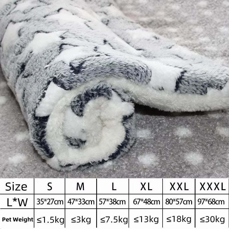 SnugglePaw™ Luxury Pet Blanket Bed – Soft Flannel Sleeping Mat for Dogs & Cats