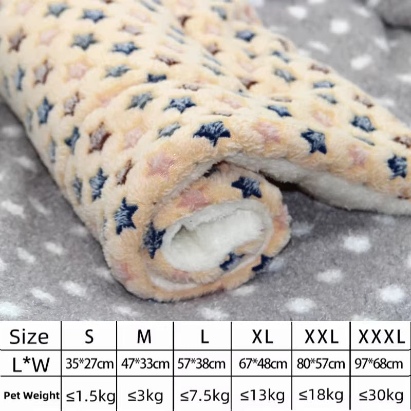 SnugglePaw™ Luxury Pet Blanket Bed – Soft Flannel Sleeping Mat for Dogs & Cats