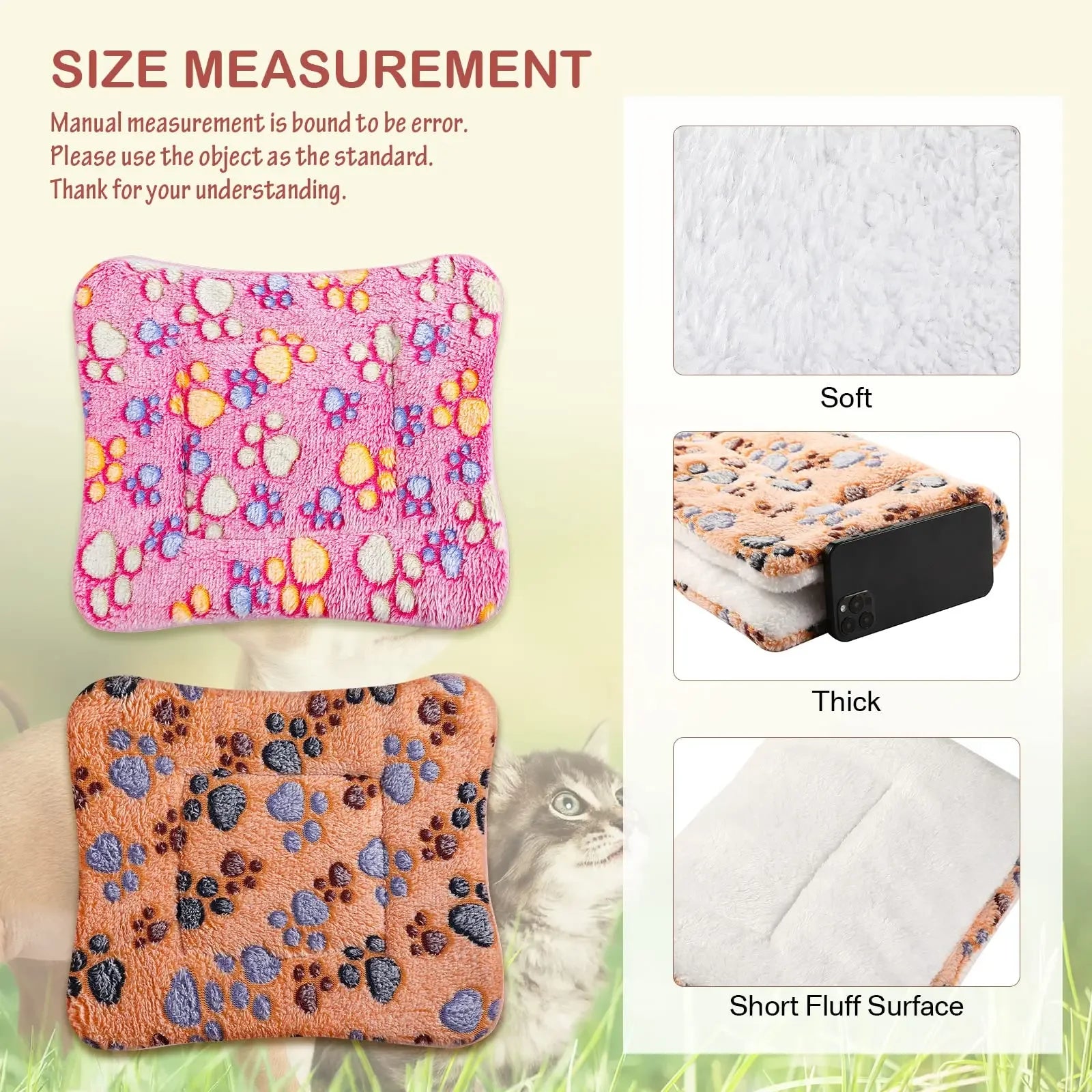 SnugglePaw™ Luxury Pet Blanket Bed – Soft Flannel Sleeping Mat for Dogs & Cats