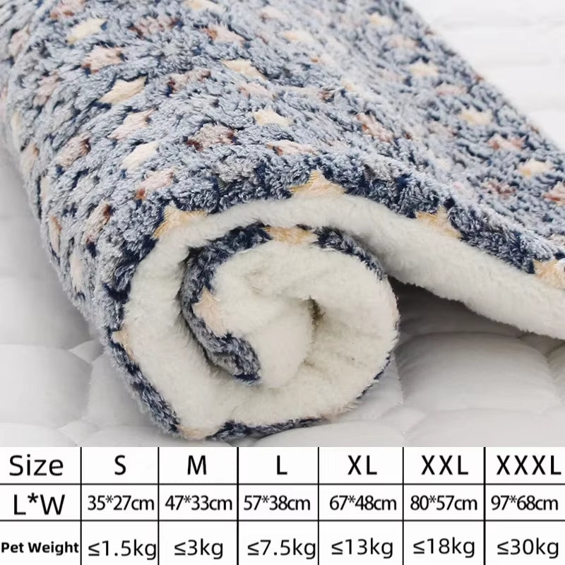 SnugglePaw™ Luxury Pet Blanket Bed – Soft Flannel Sleeping Mat for Dogs & Cats