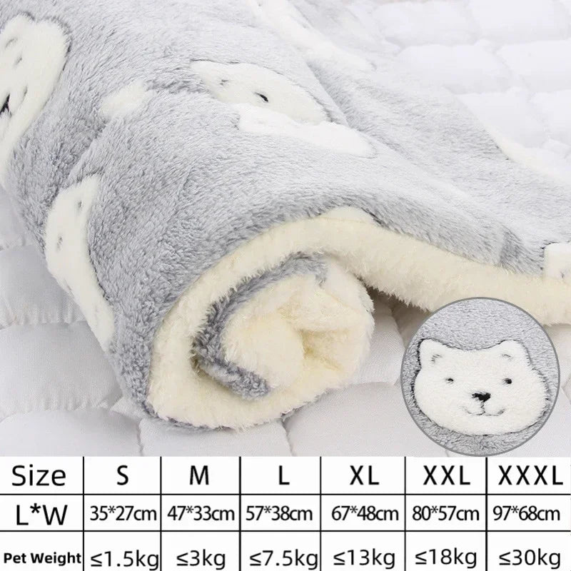 SnugglePaw™ Luxury Pet Blanket Bed – Soft Flannel Sleeping Mat for Dogs & Cats
